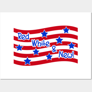 Patriotic Baby Red White & New Posters and Art